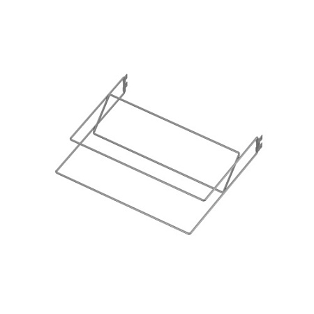 Полка для обуви 2-ярусная, L=450, Металлик, CI